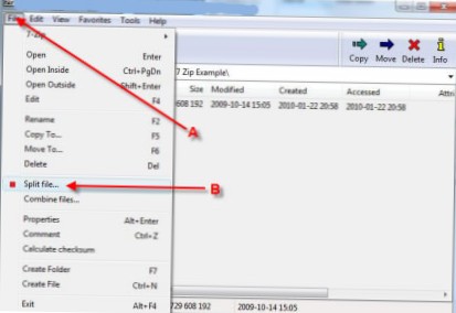 Sådan opdeles en enkelt fil i flere ZIP-filer på Windows 10