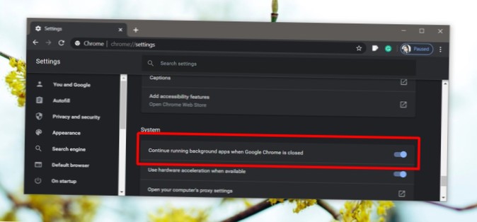 Jak zatrzymać automatyczne uruchamianie Google Hangouts