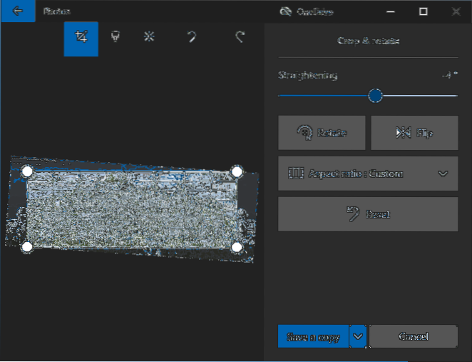 How to Straighten Slanted Photos in Windows 10