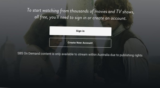 Comment diffuser du contenu SBS On Demand en dehors de l'Australie