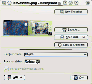 How to Take Perfect Screenshots with KSnapshot