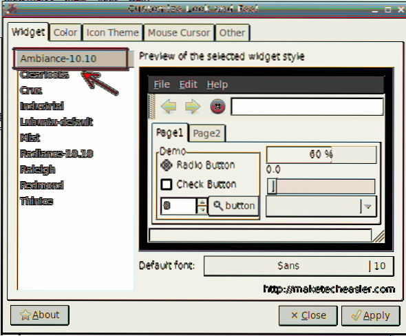 Como criar um tema para o Lubuntu