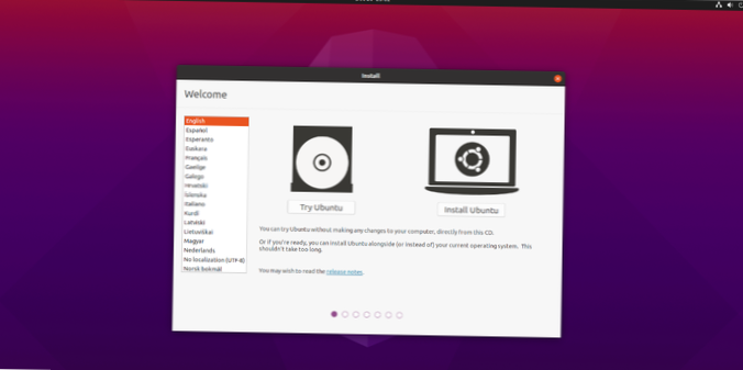 Jak vyzkoušet Ubuntu 20.10 brzy