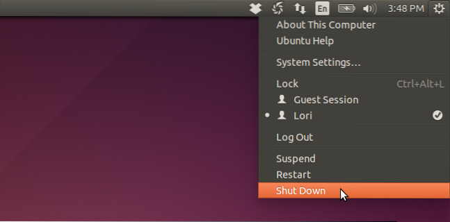Jak vypnout dialogové okno Potvrzení vypnutí v Ubuntu