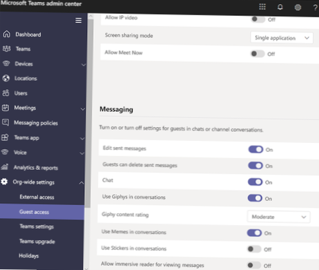 How to turn on Microsoft Teams guest access