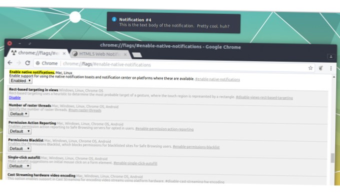 How To Turn On Native Notifications For Google Chrome On Linux