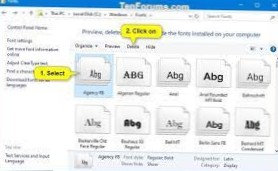 Sådan afinstalleres en skrifttype på Windows 10