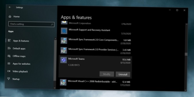 How to Uninstall Microsoft Teams When It Fails To