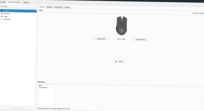 So aktualisieren Sie die Corsair-Maus-Firmware unter Linux