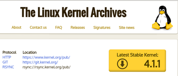 Jak upgradovat na linuxové jádro 4.1.1 na Ubuntu