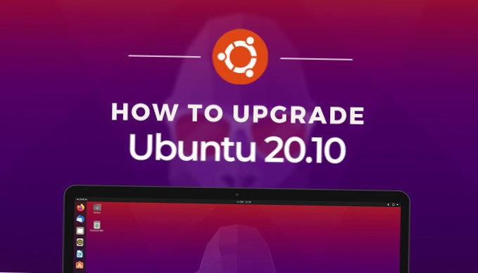 Jak upgradovat na Ubuntu 20.10