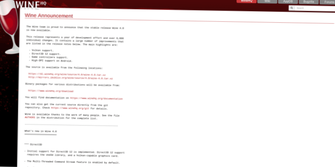 Hur man uppgraderar till Wine 4 på Linux