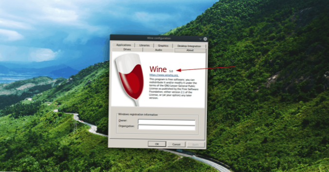 Sådan opgraderes til Vin 5.0 på Linux