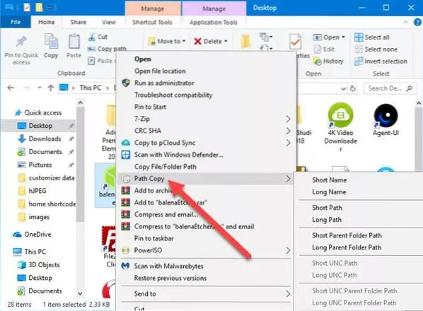 How To use Copy Path in Windows 10 to Copy The List Of All Files In A Folder