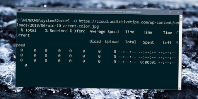 Verwendung von cURL unter Windows 10
