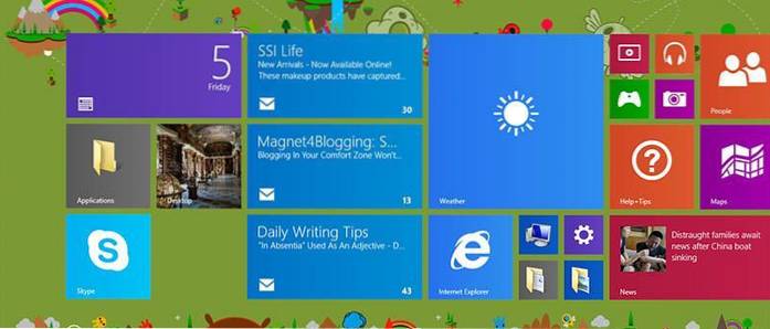 So verwenden Sie verschiedene Live-Kacheln für mehrere E-Mails in Windows 8.1 Mail App