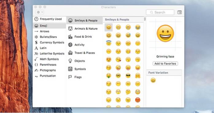 How to Use Emoji in Mac OS X Mavericks