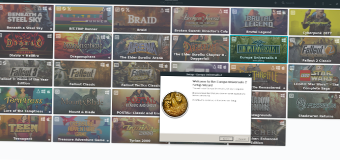 Jak používat Gamehub ke stažení her Steam, GOG a Humble Bundle v systému Linux