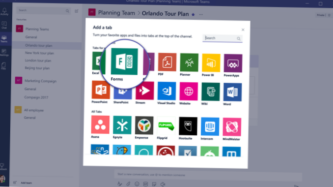 How to use Microsoft Teams forms