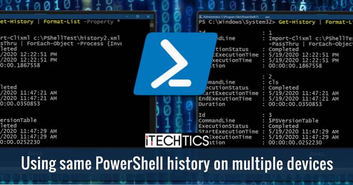 How to use PowerShell History on Multiple Devices