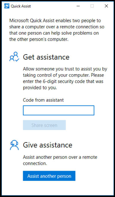 Sådan bruges Quick Assist i Windows 10 til at give og få hjælp eksternt?