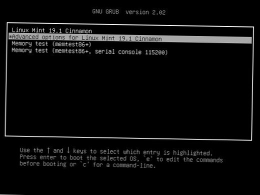 Verwendung des Wiederherstellungsmodus unter Ubuntu