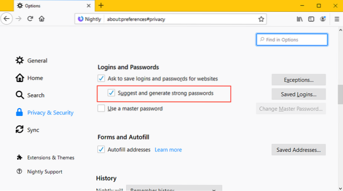 Hur man använder Secure Password Generator i Chrome och Firefox