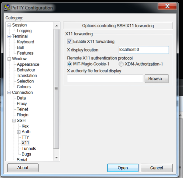 How to use SSH X-forwarding to Run Remote Apps