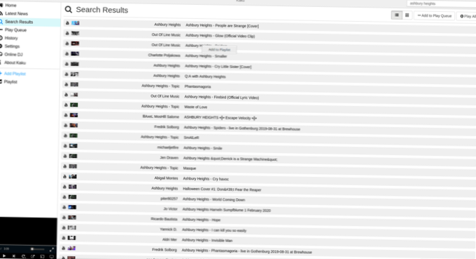 How to use the Kaku music streaming app on Linux
