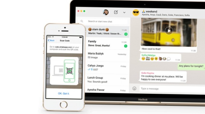 hvordan du bruker whatsapp på en bærbar datamaskin