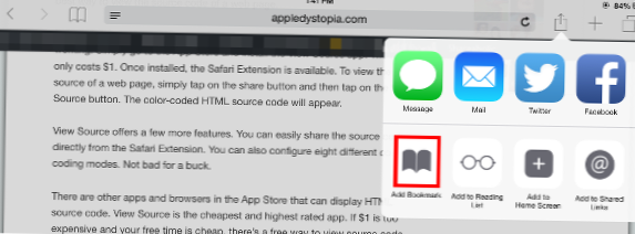 como visualizar o código-fonte do aplicativo iphone