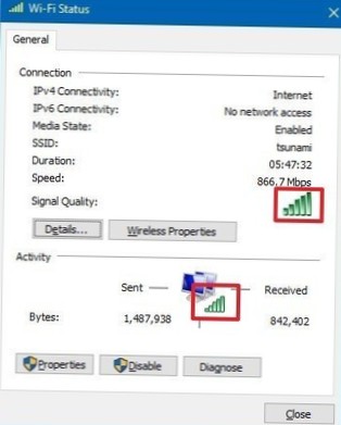 Cum să vizualizați puterea semnalului WiFi pe Windows 10