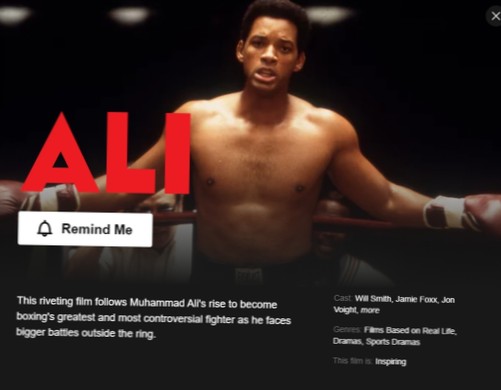 Hoe je Ali overal ter wereld op Netflix VS kunt bekijken