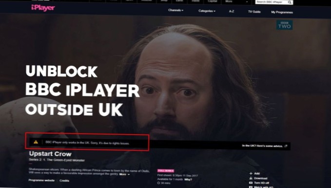 Sådan ser du BBC iPlayer i USA eller i udlandet (Unblock Guide 2021)