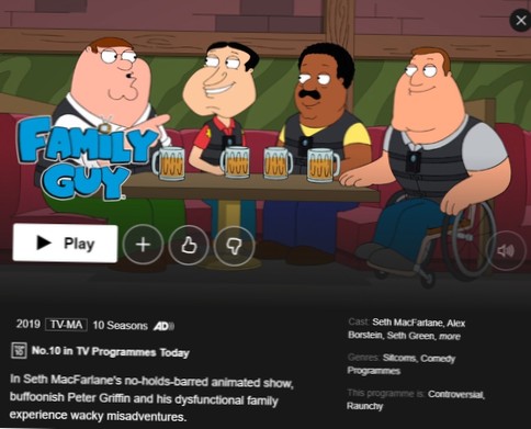 Wie man Family Guy von überall auf Netflix sieht?