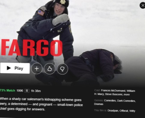 Come guardare 'Fargo' su Netflix dagli Stati Uniti