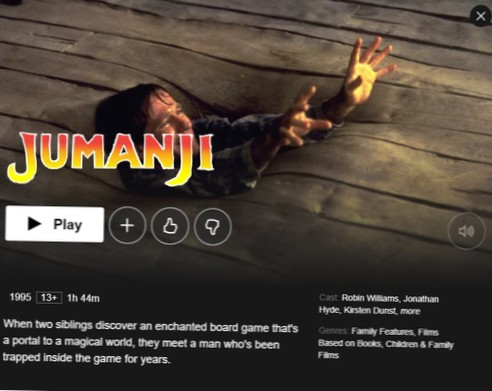 Wie man Jumanji von überall auf Netflix sieht