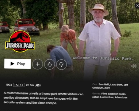 Como assistir à trilogia Jurassic Park na Netflix US de qualquer lugar