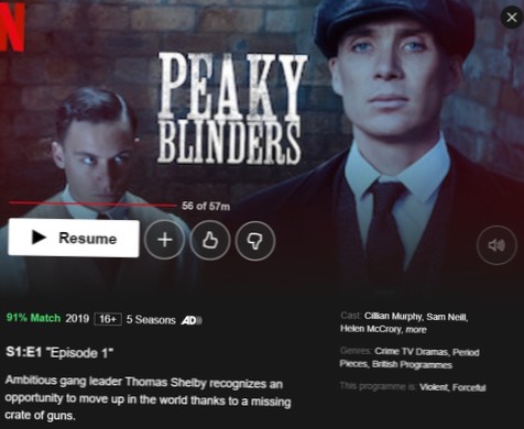 Come guardare Peaky Blinders su Netflix da qualsiasi luogo