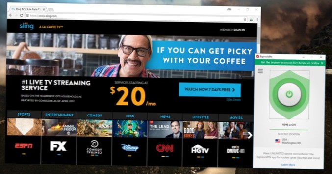Como assistir Sling TV de qualquer lugar do mundo