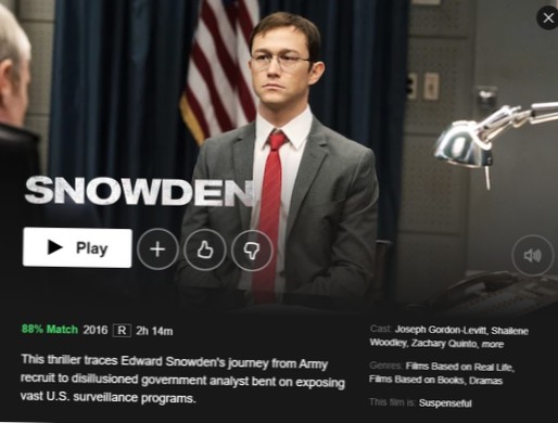 Jak sledovat Snowdena na Netflixu odkudkoli?
