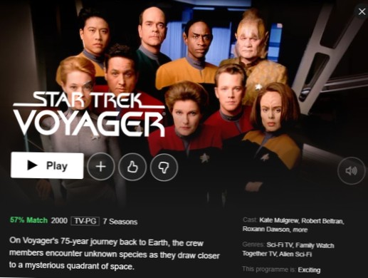 Cum să vizionați Star Trek Voyager pe Netflix de oriunde?