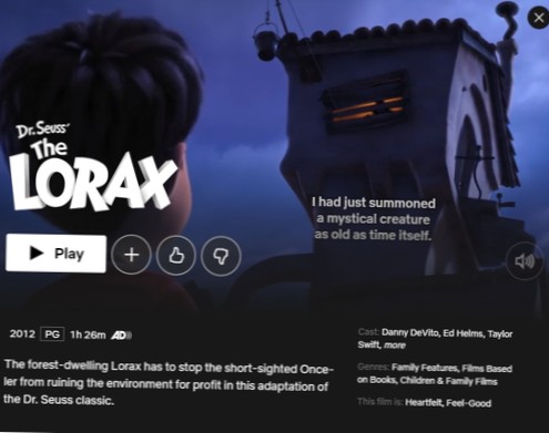 Jak sledovat Lorax na Netflix USA ze zahraničí