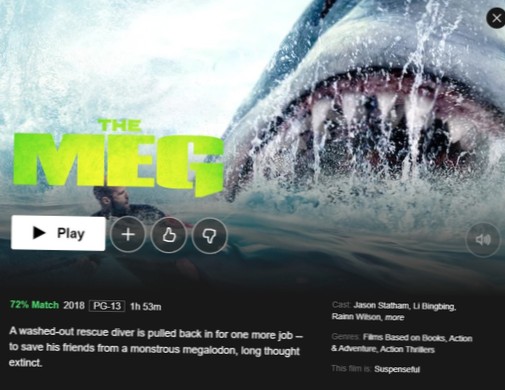 How to Watch The Meg on Netflix from Anywhere?