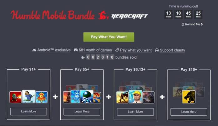 Pachetul umil pentru Android a revenit din nou!