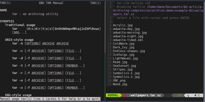 In Depth Look at Linux's Archiving and Compression Commands