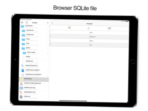 ipad source code viewer