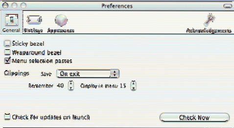 Jumpcut - Uma área de transferência do Mac indispensável