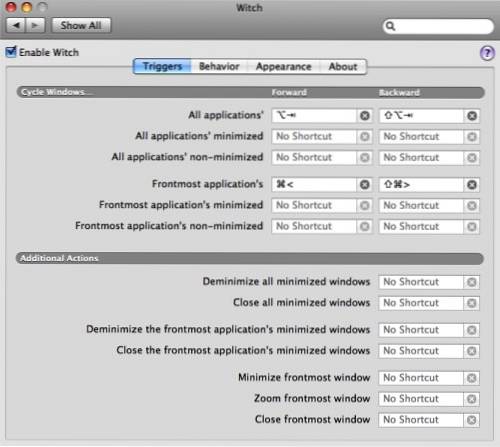 Mac cambia facilmente le tue finestre con Witch