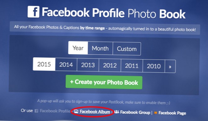 make photo book from facebook pictures